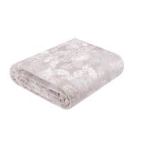 Плед Home Line флисовый Цветы бежевый, 220х195см (170799)