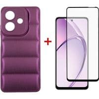 Чохол до мобільного телефона Dengos Kit Samsung Galaxy A06 case Matte + glass (Black) (DG-KM-126)