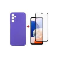 Чехол для мобильного телефона Dengos Kit Xiaomi Redmi Note 14 case Soft + glass (Mint) (DG-KM-131)