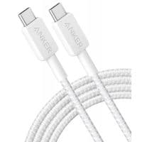 Кабель USB Type-C Anker USB-C to USB-C - 0.9m White (A81F5H21)