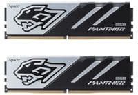 Пам'ять 16Gb x 2 (32Gb Kit) DDR5, 5200 MHz, Apacer Panther, Black/Silver, 40-40-40, 1.25V, з радіатором (AH5U32G52C5227BAA-2)