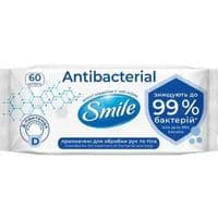 Вологі серветки Smile Antibacterial з Д-пантенолом 60 шт. (4823071621044)