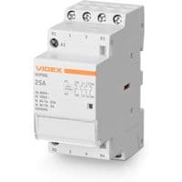 Контактор Videx 4п 25А 2НВ 2НЗ VF-RS-MC2O2C-25 RESIST