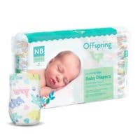 Подгузники Offspring Dinoland, размер NB, до 4 кг 56 шт (DP-OI-FAT-NB56P-DNL)