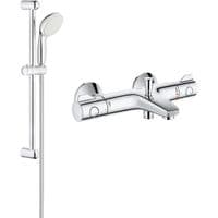 Смеситель для ванной Grohe Grohtherm 800 34567000 с душовым гарнитуром 27853001 (34567001)