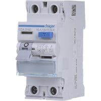 Диференціальне реле 2P, 6kA, 16A, 30mA, A, Hager CDA216D