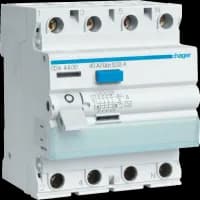 Диференційне реле 4P, 6kA, 40A, 30mA, A Hager CDA440D