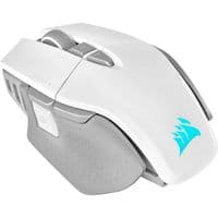 Corsair M65 RGB ULTRA WIRELESS Gaming Mouse, Backlit RGB LED, Optical, Silver ALU, White