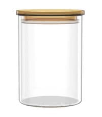 Банка для зберігання Ardesto Fresh 900мл, скло, пластик, прозорий