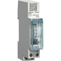 Таймер аналоговий добовий DIN16А, 1НО, резерв 120 годин