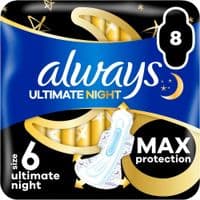 Гігієнічні прокладки Always Ultimate Night Розмір 6 8 шт. (8700216213905)
