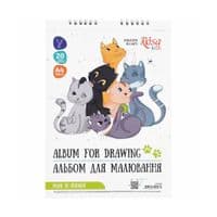 Альбом для малювання Rosa Kids на спіралі Cats Friendship А4 20 аркушів (4823098542971)