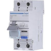 Дифавтомат 1P+N, 6kA, C-25A, 30mA, A Hager ADA975D