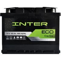 Автомобільний акумулятор INTER Eco  60Ah 480A L+ (L2)