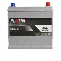 Автомобільний акумулятор PLATIN Silver Asia SMF  60Ah 600A R+ (D23) н.к.