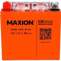 Автомобільний акумулятор MOTO MAXION 24MXBM-12N9L-BS GEL (12V, 9Ah, 85A, +/-), (8шт./ящ), (помаранч/черв)