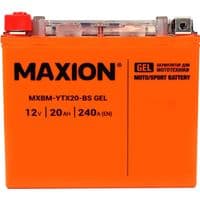 Автомобільний акумулятор MOTO MAXION 24MXBM-YTX20-BS GEL (12V, 20Ah, 240A, +/-), (помаранч/черв)
