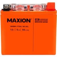Автомобільний акумулятор MOTO MAXION 24MXBM-YTX5L-BS GEL (12V, 5Ah, 55A, -/+), (помаранч/черв)
