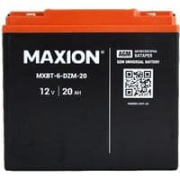 Автомобільний акумулятор MAXION MXBT-6-DZM-20 (12V, 20Ah, -/+)