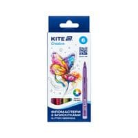 Фломастери Kite Creative з блискітками 6 кольорів (K-1147)