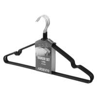 Плічка Ardesto Металеві з ПВХ покриттям Чорні 40.5 см 5 шт. (ARHC2805B)