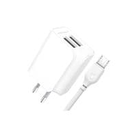 Зарядное устройство для XO L35D 2 USB 2.1A cable microUSB (XO-L35-MCR)