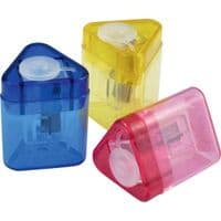 Точилка Kum Тригранна пластикова з контейнером Mini-Tri (Mini-Tri K1 Pop)