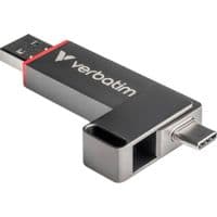 Подвійний флеш-накопичувач Verbatim QuickStick USB-C/USB-A 512 ГБ (USB 3.2 Gen 1)