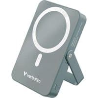 Магнитное беспроводное зарядное устройство с подставкой Verbatim Charge 'n' Go Power Bank ,10K mAh -серый