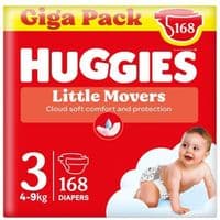 Підгузки Huggies Little Movers 3 (4-9 кг) M-pack, 168 шт (5029053577852)