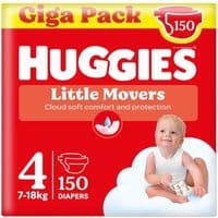 Підгузки Huggies Little Movers 4 (7-18 кг) M-pack, 150 шт (5029053583402)