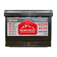 Акумулятор автомобільний NORVEGO ВЕСТА Premium 65A +лів (1) (640 пуск)