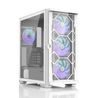 Корпус Zalman Z10 Duo без БП, 2xUSB3.0, 1xUSB Type-C, 3x140мм ARGB, 1x120мм ARGB, VGA 395мм, LCS ready, TG Side Panel, EATX, белый