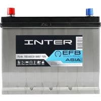 Автомобильный аккумулятор INTER EFB Premium Asia  75Ah 700A R+ (D26)
