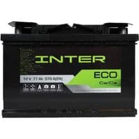 Автомобильный аккумулятор INTER Eco  77Ah 570A L+ (L3)