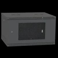 Шафа телекомунікаційна двері перф (RAL9005) IPCOM 4U 600x350