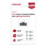 Адаптер Promate Lightning - 2хLightning (M/F) iHinge Black (ihinge-lt.black)
