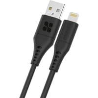 Кабель Promate USB - Lightning (M/M), 2.4 A, 2 м, PowerLink-Ai200 Black (powerlink-ai200.black)