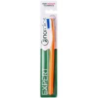 Зубная щетка Nordics 6580 Expert Curve Medium Оранжевая с голубой щетиной (3800501908280)