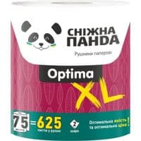 Бумажные полотенца Снежная Панда Optima XL 2 слоя 1 рулон (4820183972590)