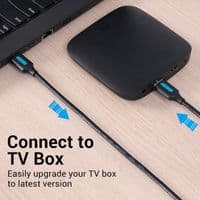 Кабель-удлинитель Vention USB 3.0 A Male to A Male  Cable 1M Black PVC Type (CONBF)