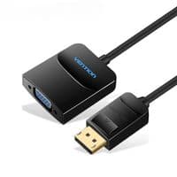 Переходник Vention DP to VGA Converter 0.15M Black (HBFBB)