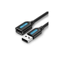 Кабель Vention USB 2.0 A Male to A Female Extension Cable 5M black PVC Type (CBIBJ)