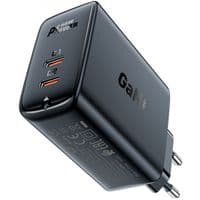 Зарядное устройство 2xUSB 50W (USB-C+USB-C) Gan A29 Fast Charger Black Acefast