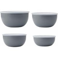 Миска KitchenAid Coreline, набір 4 шт, з кришкою, сірий (KQG176OSCGG)