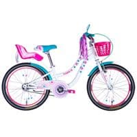 Велосипед Formula 20" Flower Premium рама-10" St білий з рожевим та бірюзовим 2025 (OPS-FRK-20-224)