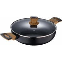 Сотейник Bergner Earth black с крышкой 28 см (BG-32038-BK)