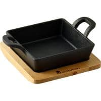 Сковорода MasterPro Foodies cook&share, 12.6x18.5 см с серверной доской (BGMP-3805-EM)