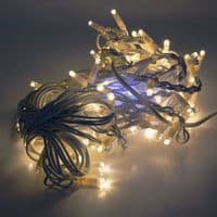 Гірлянда бахрома 120 LED White Hot, біла ізоляція, вулична, 5x0.7м, BOX
