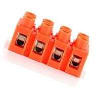 Клемный блок H2519-4P 36A / 660V, материал медь, сечение провода 0.5-6мм2